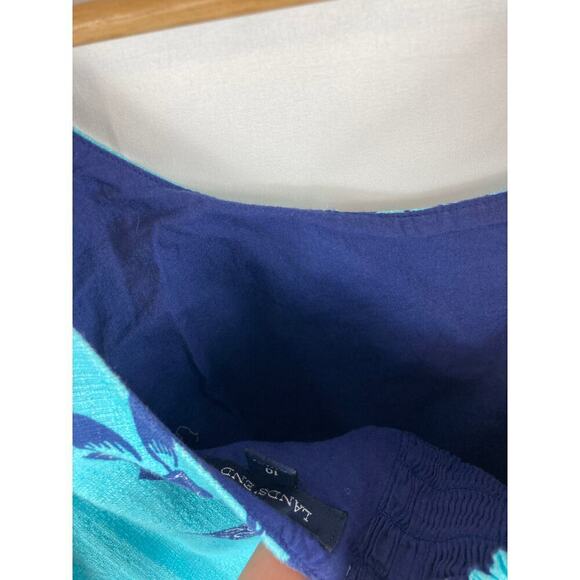 Lands end Floral Sleeveless Dress Size 10 - Picture 3 of 5